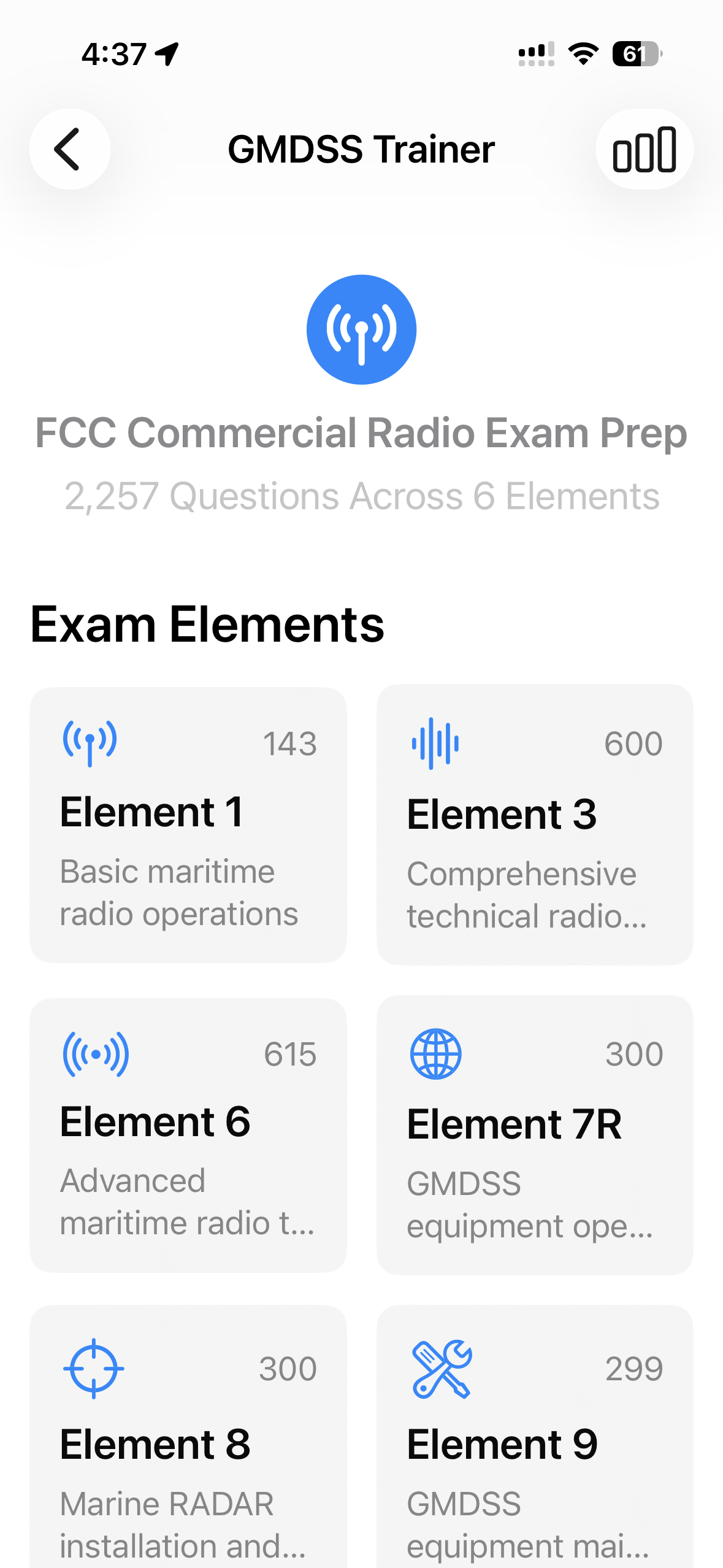 GMDSS Trainer with FCC exam elements